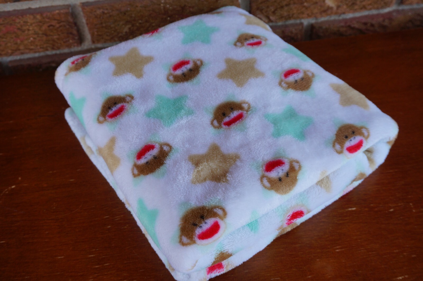 Monkey Tan Brown Green Stars Allover Print