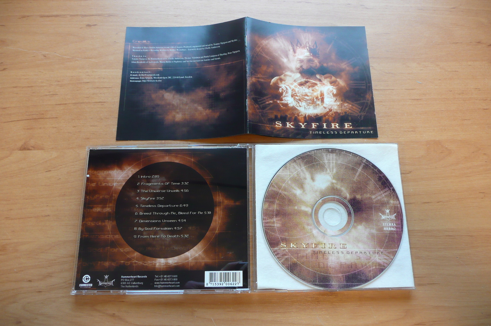 CD SKYFIRE - TIMELESS DEPARTURE / HAMMERHEART 2001 / DEATH METAL