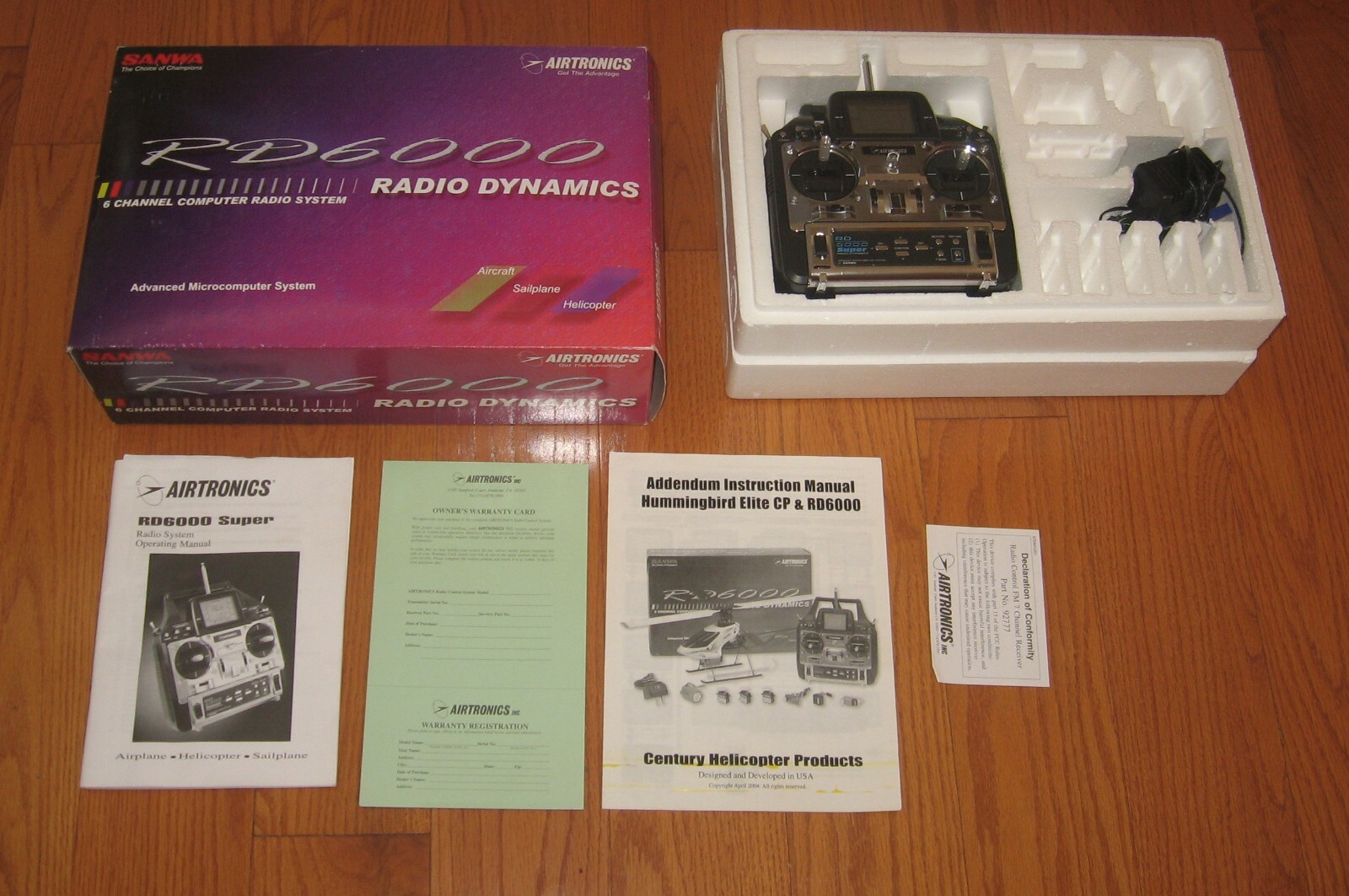 ホビーラジコン SANWA RD6000 Sanwa Airtronics RD6000 6ch Radio Controlled RC Transmitter