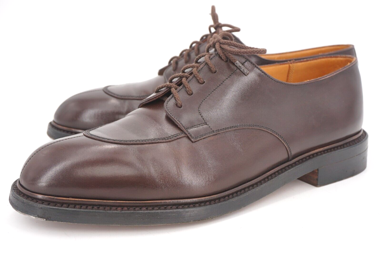 WORN 20x | $815 JM WESTON 9.5 D 10 598 DERBY BROWN LEATHER HALF