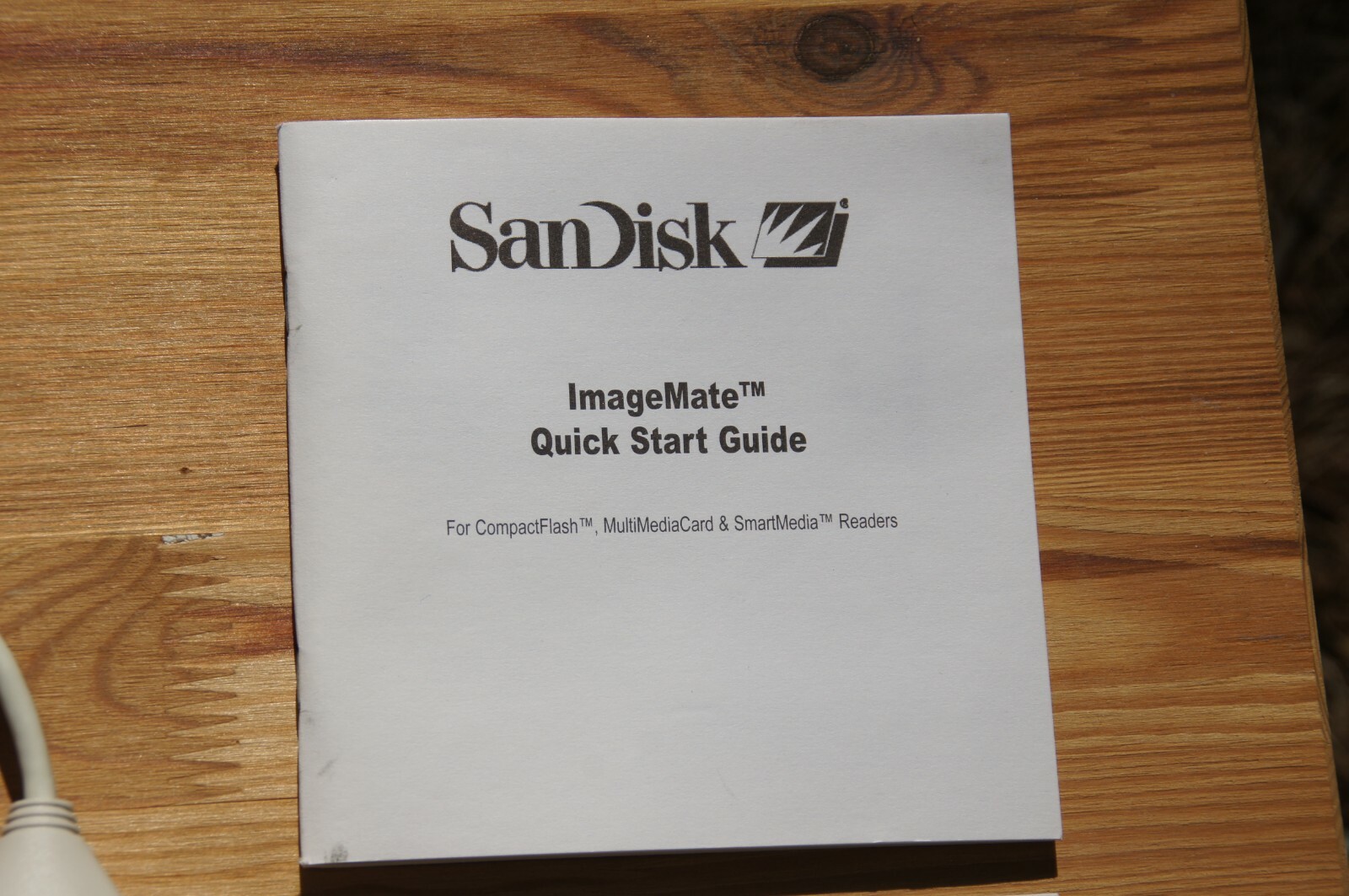SanDisk ImageMate SDDR-31 USB External Drive Card Reader w/ Guide + Install Disc