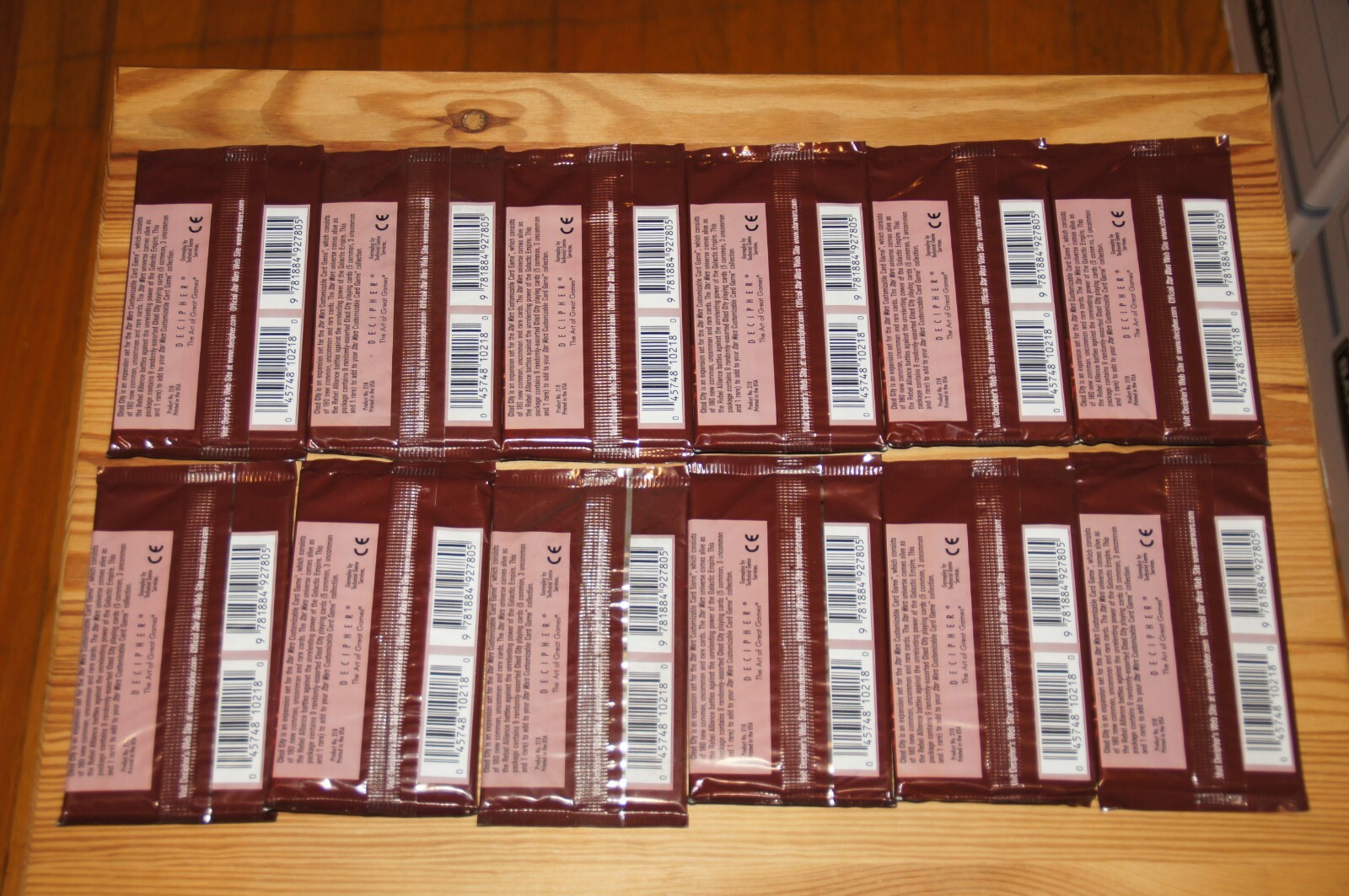 12x Decipher Star Wars CCG Cloud City Expansion Set - Sealed Booster Packs