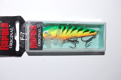 rapala f-7 ft f07 firetiger bass balsa lure 2 3/4'' 1/8oz minnow lure floating 