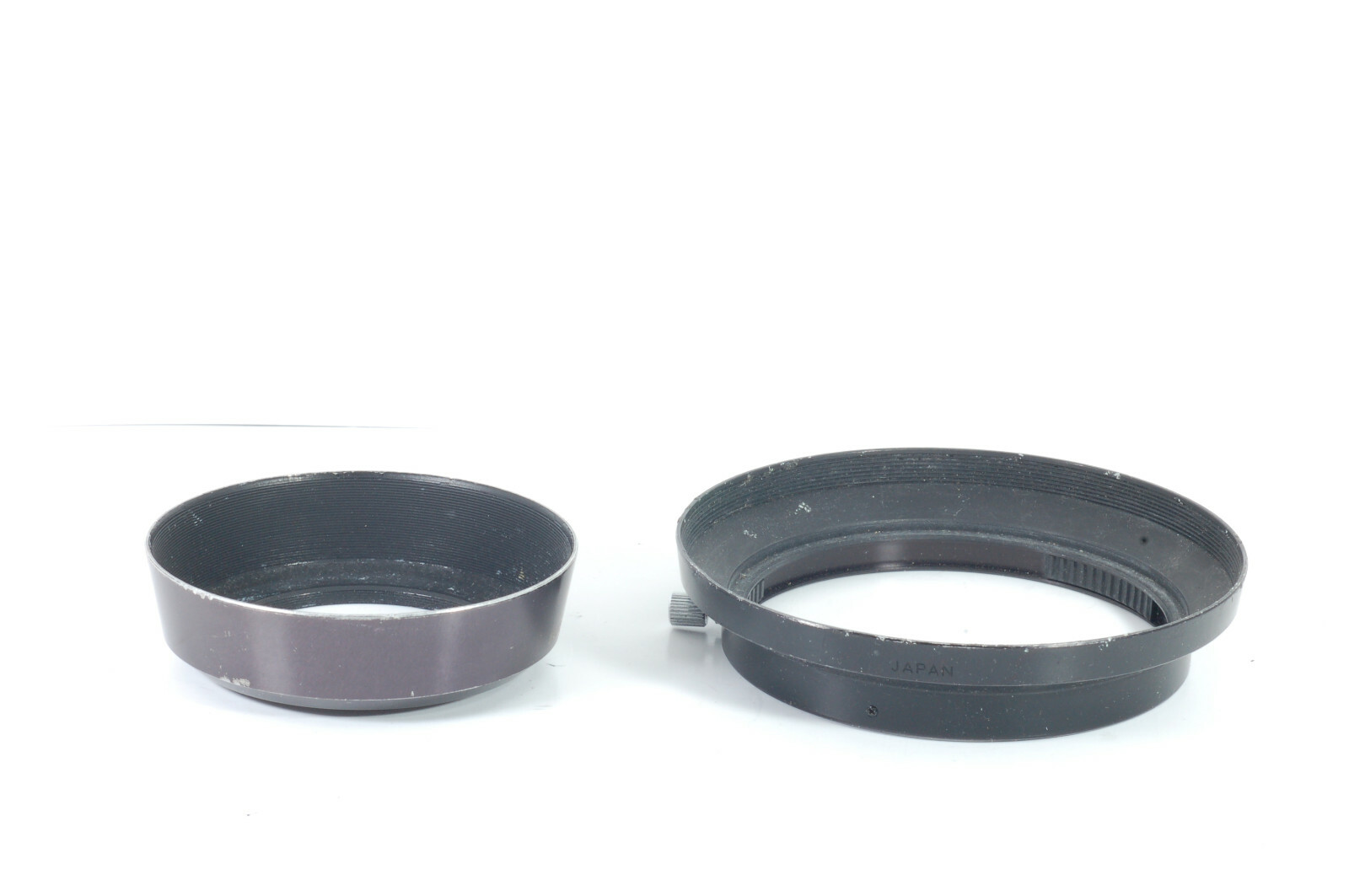 Lot of 6 Nikon lens hoods, 4 Modern, 2 Vintage HB-58 HB-47 etc.. Good condition!