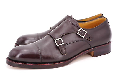 Double monk top strap oxblood