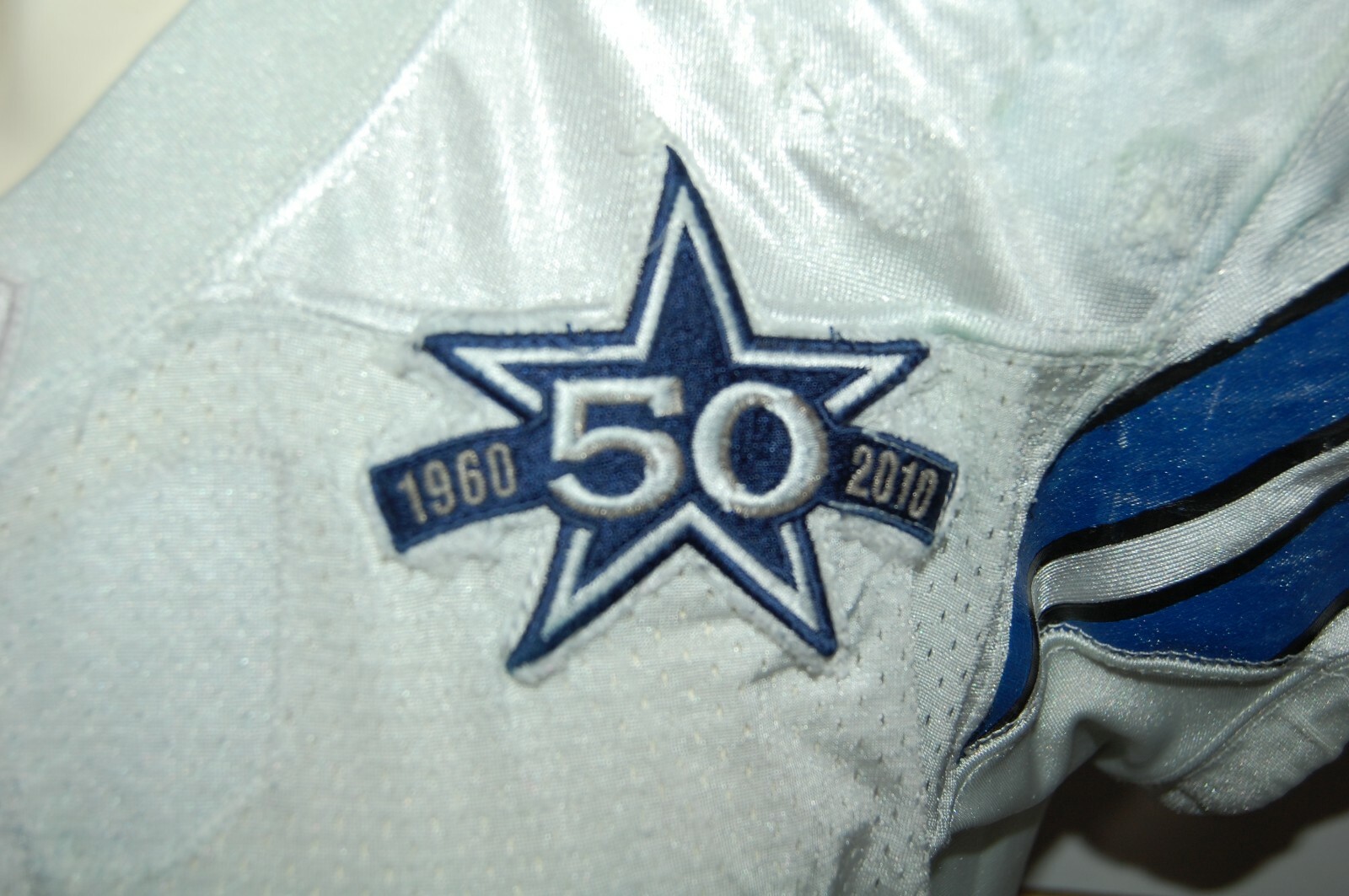 2010 Dallas Cowboys Keith Brooking Game Worn Used Home Jersey *PHOTO MATCHED*