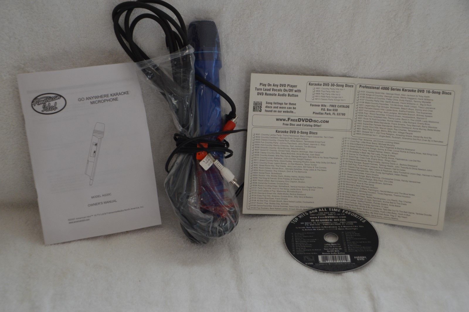 American Idol Go Anywhere Karaoke  A1220 ~ Convert DVD Player to Karaoke Machine