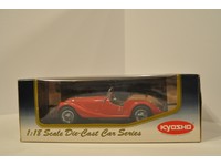Morgan 4//4 Sports 2008 Mit Soft Top Silber 1//18 Kyosho Modell Auto mit oder oh..