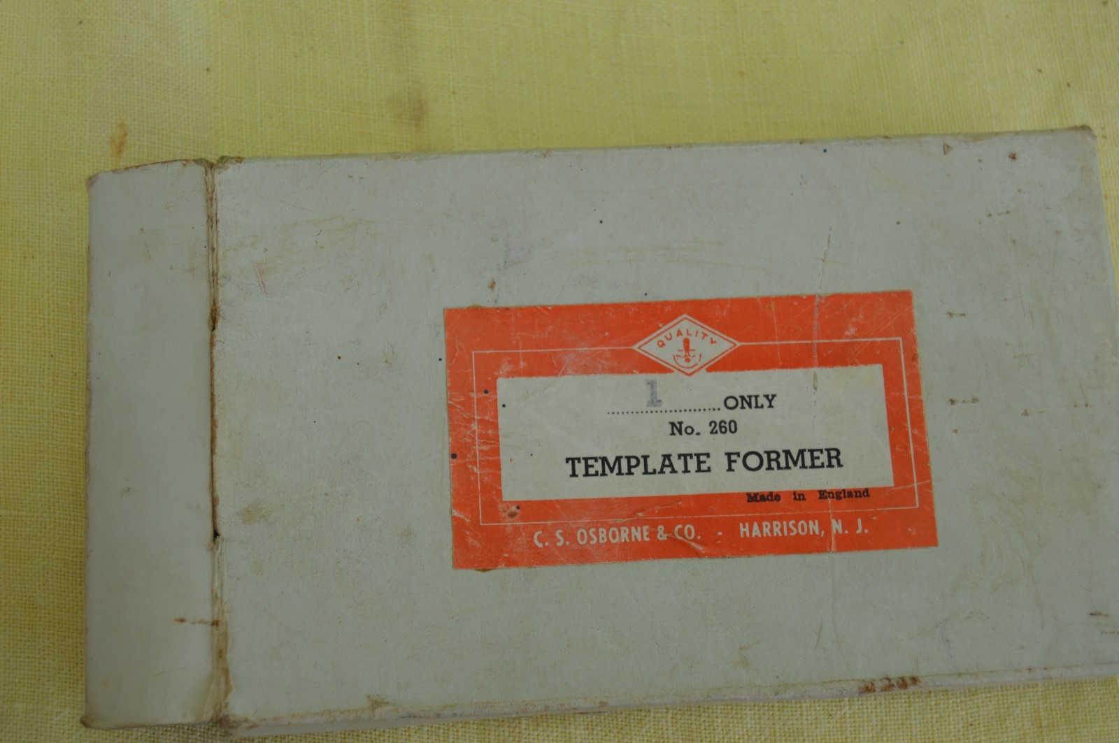 Vintage C.S. Osborne NJ Template Former No 26 Molding Tool IOB Made in England