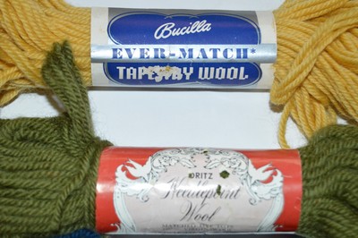 8+ Skeins Vtg Wool Needlepoint Yarn LeeWards Bucilla Dritz England Australia