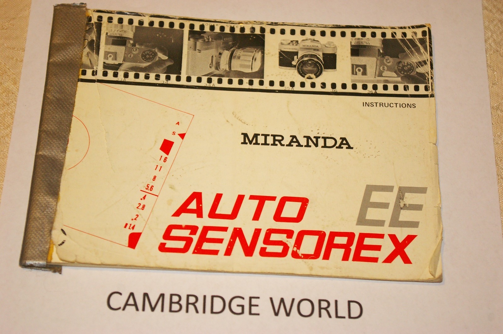 MIRANDA  SENSOREX EE INSTRUCTION MANUAL GUIDE BOOK ORIGINAL GENUINE