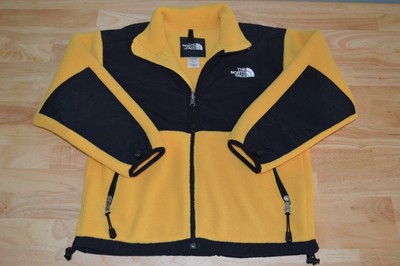 THE NORTH FACE Boy39s Yellow and Black Full Zip Fleece Jacket Size Medium