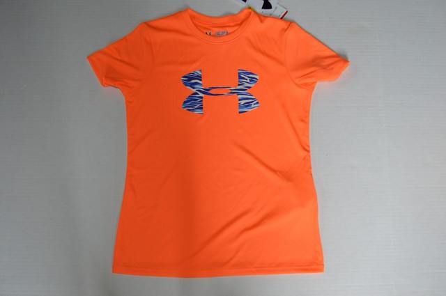 under armour neon orange shirt