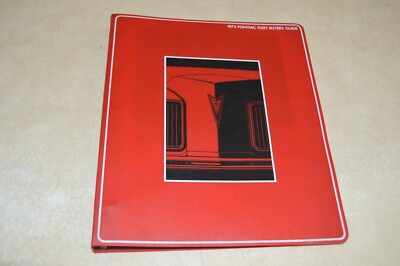 1973 Pontiac Fleet Buyers Guide GM RARE Book Take a look GTO Firebird Grand Am