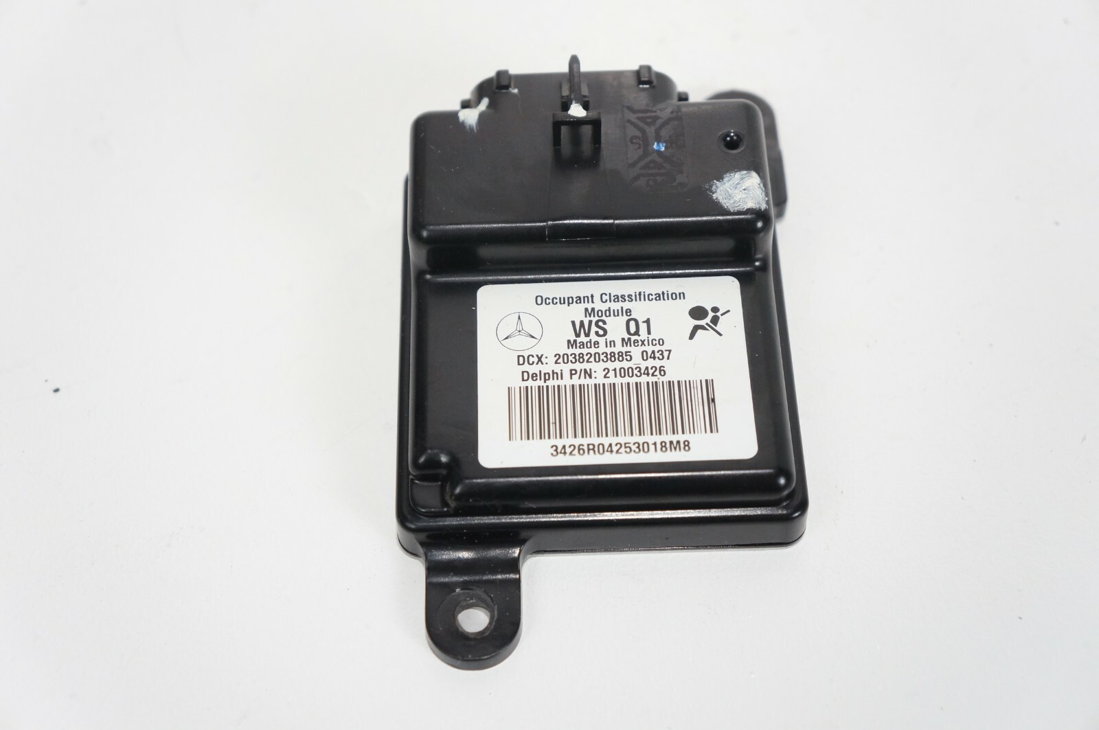 05-2007 mercedes w203 c230 front passenger seat occupancy sensor module weight