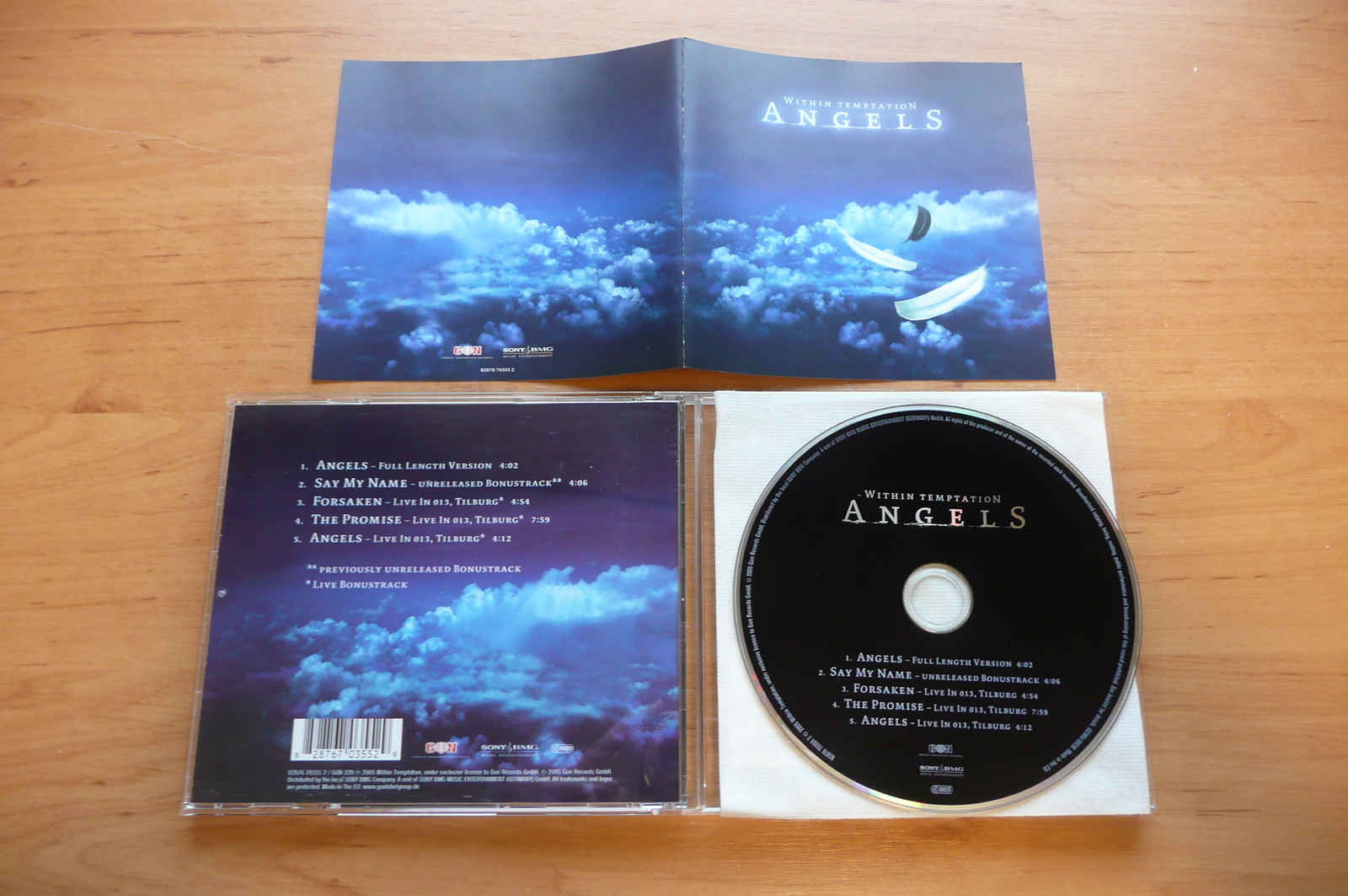 CD WITHIN TEMPTATION - ANGELS / GUN RECORDS 2005 / RARE