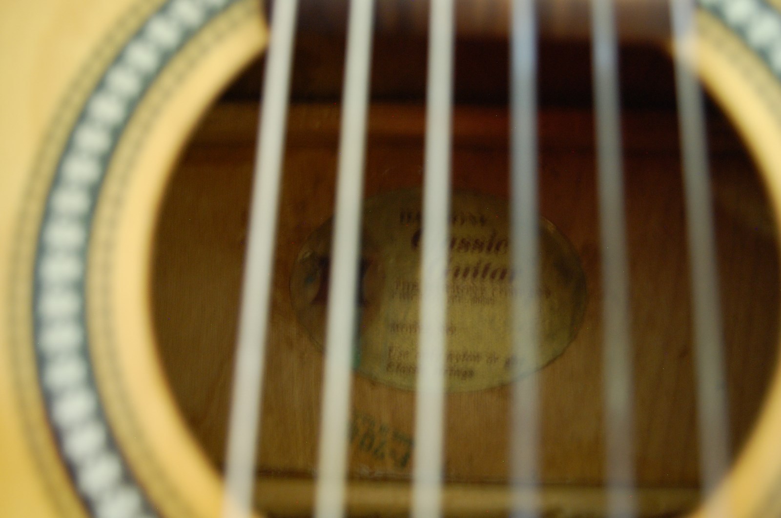 Vintage Harmony Classic Guitar with hard shell case - Model F70-ML - Made in USA