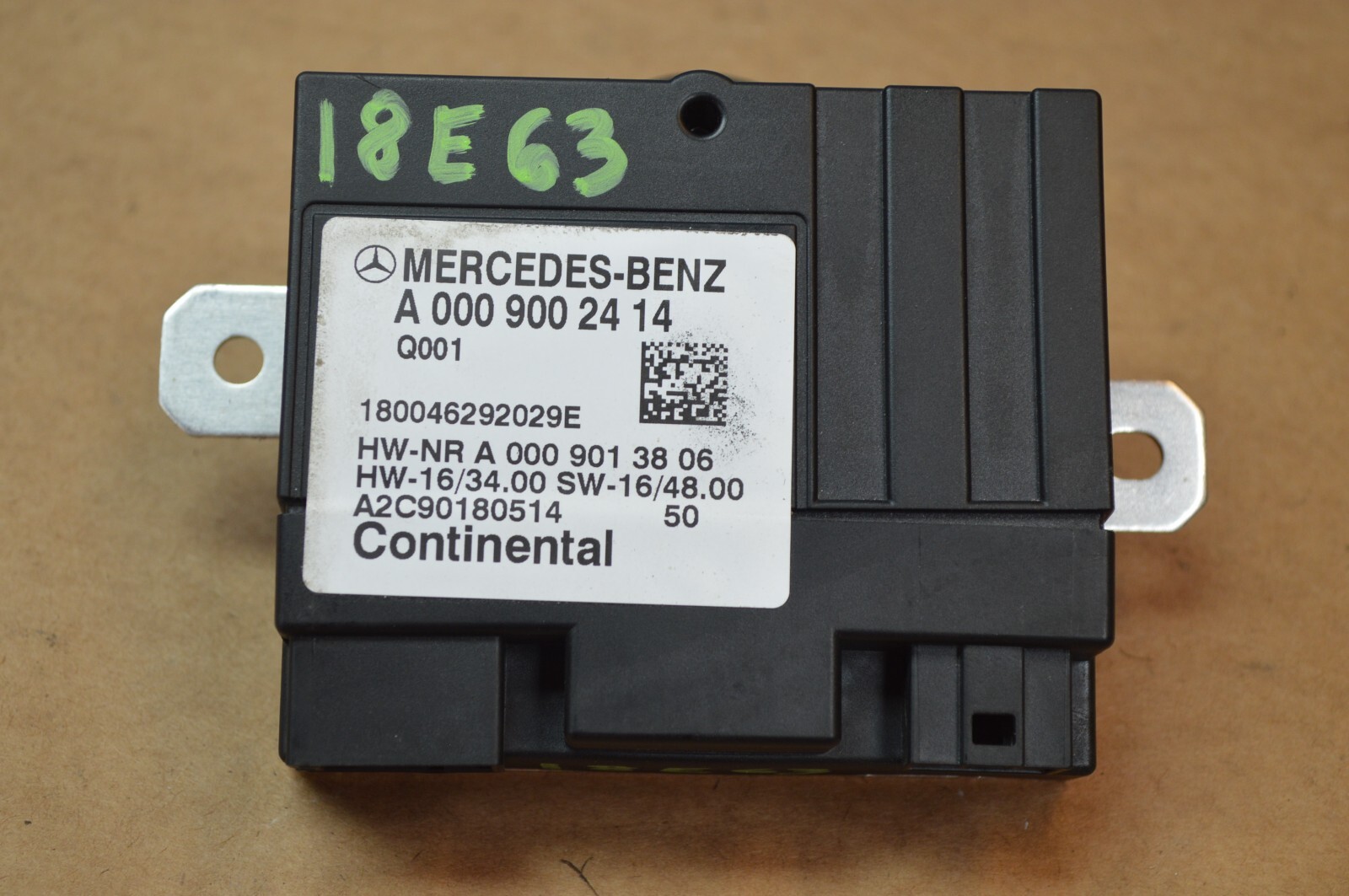 2018 W213 MERCEDES BENZ E63 S AMG FUEL PUMP CONTROL MODULE