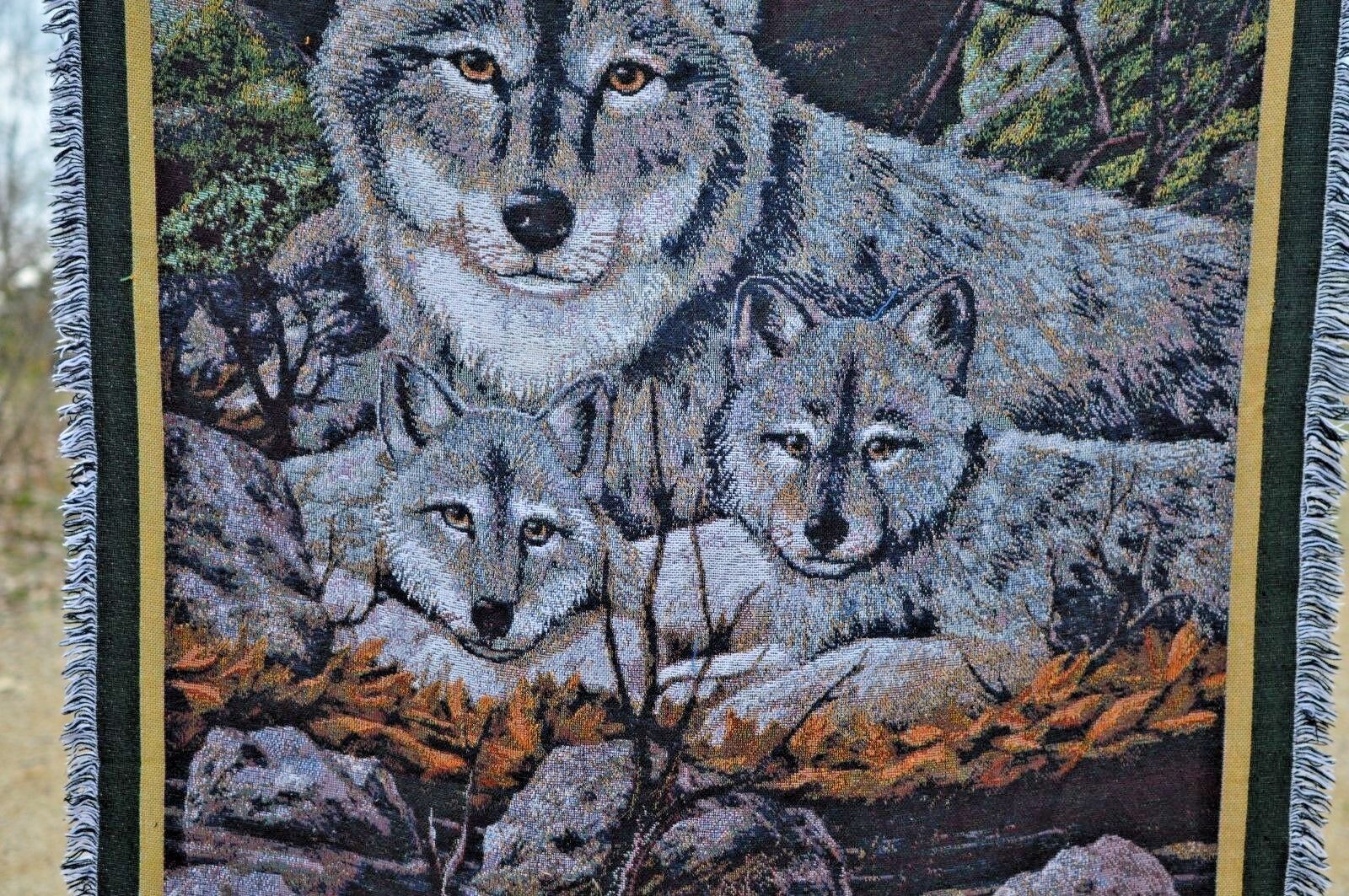 American Weavers Wolf Throw ERIC VAN RAEMDONCK 1998