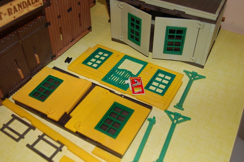 Fort Randall Complet Maison Du Sheriff Saloon - Playmobil Vintage 3419 3423 3461