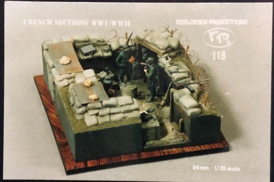1/35 TRENCH SECTIONS WWI WWII. VERLINDEN 118.