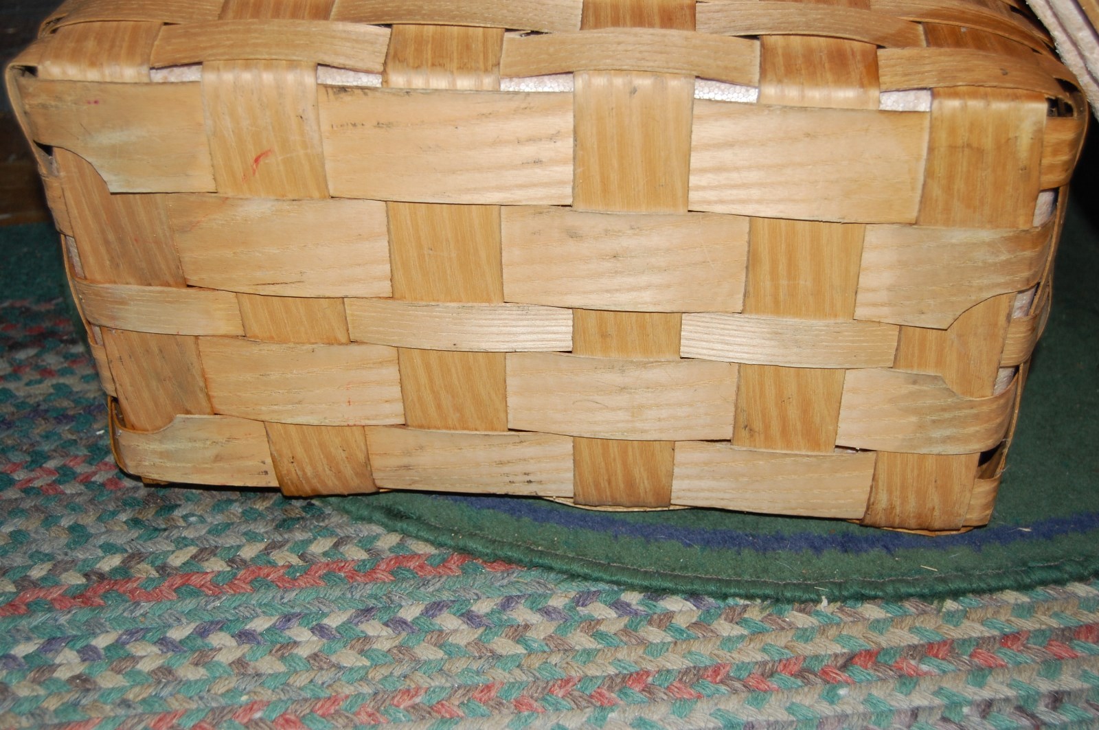 Vintage Woven Picnic Basket