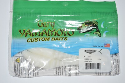 gary yamamoto 4'' zako cream white  134-06-036 jackhammer chatterbait trailer