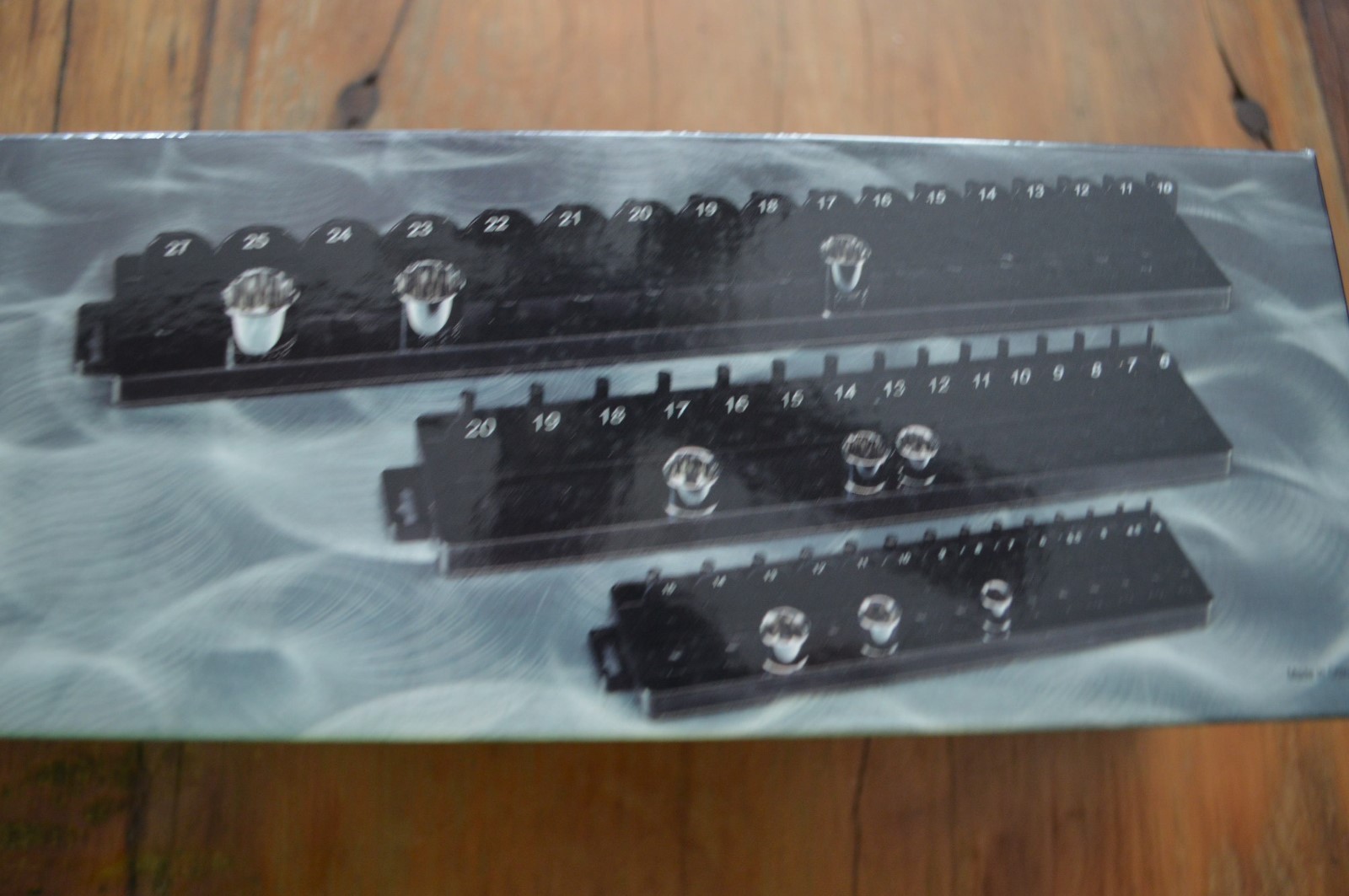 PITTSBURGH SOCKET TRAY ORGANIZER 3 PC METRIC SET, 1/4