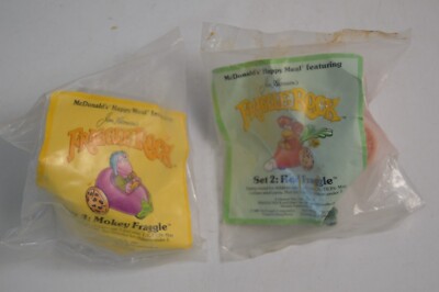 2 Fraggle Rock McDonald's Happy Meal Toys NIP Monkey & Red Fraggle NIP 1987 Cars