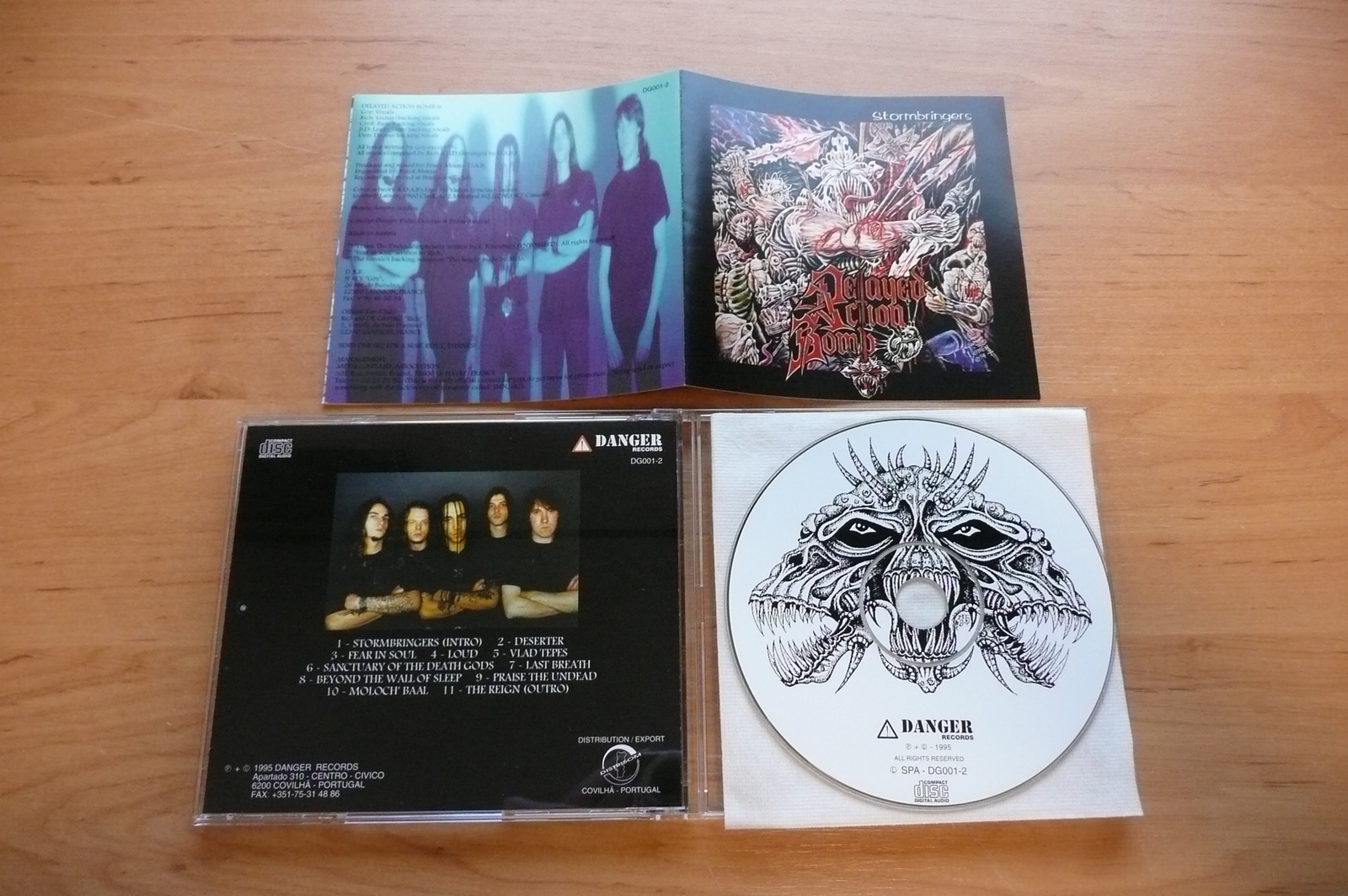 CD DELAYED ACTION BOMB - STORMBRINGERS/DANGER RECORDS 1995/DEATH