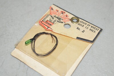 HO scale PARTS light bulbs Arist-Craft 12v grain-o-wheat GREEN