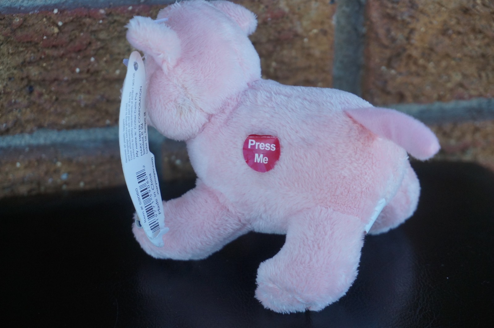 BABY Plush Mary Meyer Pink PIG 4