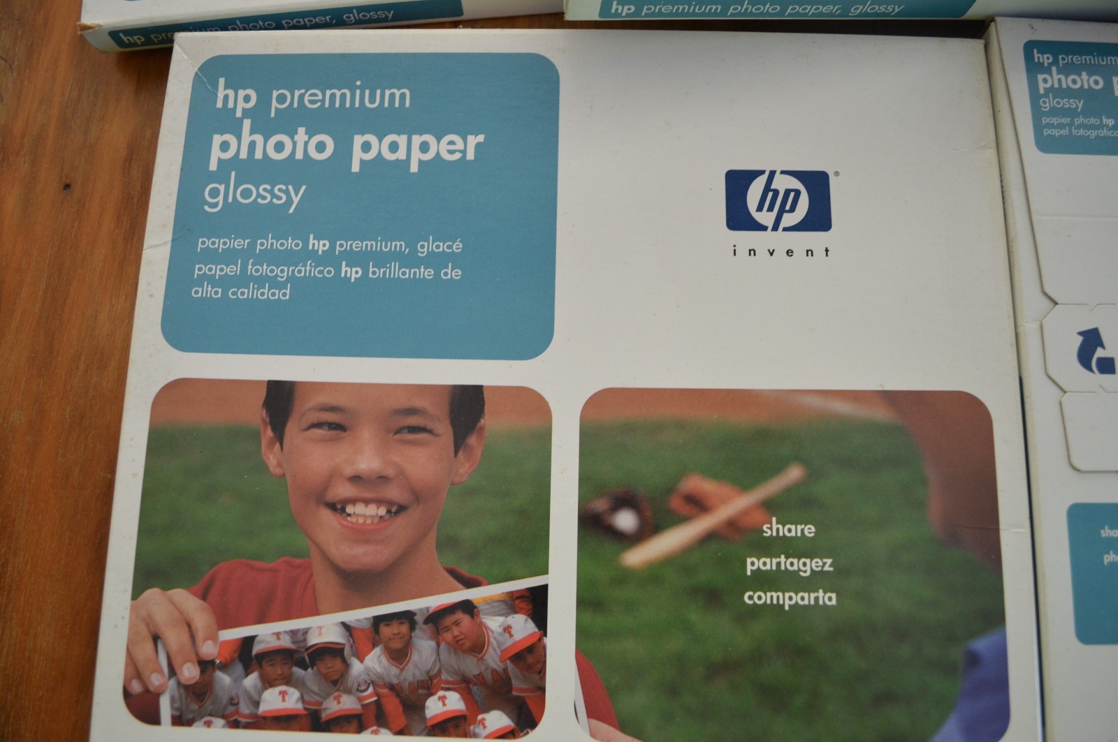 LOT OF 6 PKS HP PREMIUM PRINTER PHOTO PAPER GLOSSY,15 SHEETS PER PK,90 TOTAL,NEW