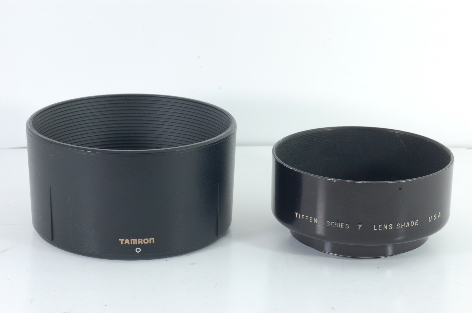 Lot of 4 Lens Hoods 2 Nikon HB-47 HB-37 1 Tamron 29CFH 1 Tiffen 49mm Nice!