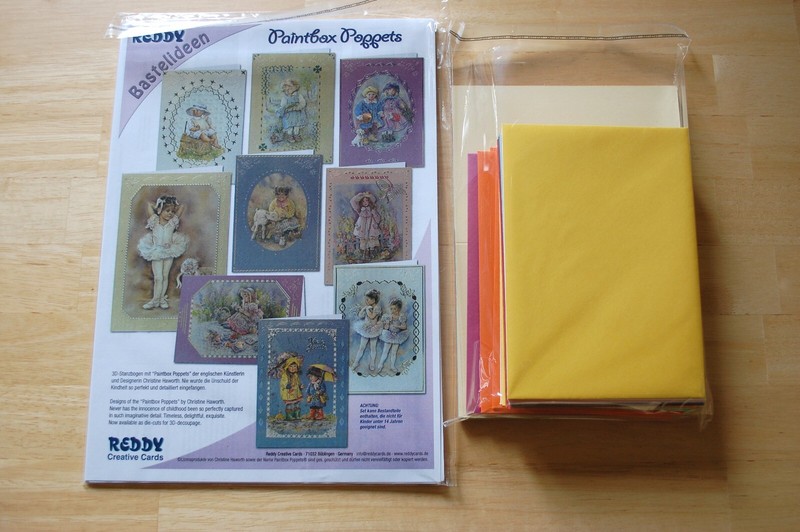 Reddy Creative Cards Grusskarten Paintbox Poppets Ii FÃ¼R 24 Karten