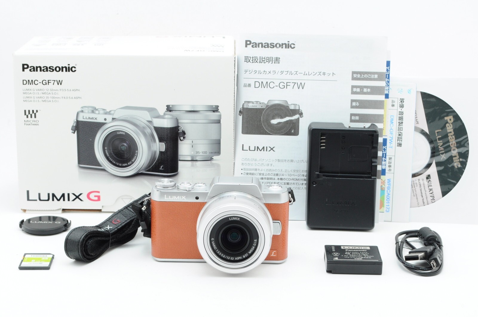 NEAR MINTw/ SD Card ] Panasonic Lumix DMC-GF7 Zoom Kit 12