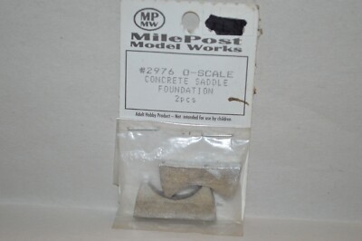 O scal metal Milepost Model Works 2976 concrete saddle tank foundation (2)