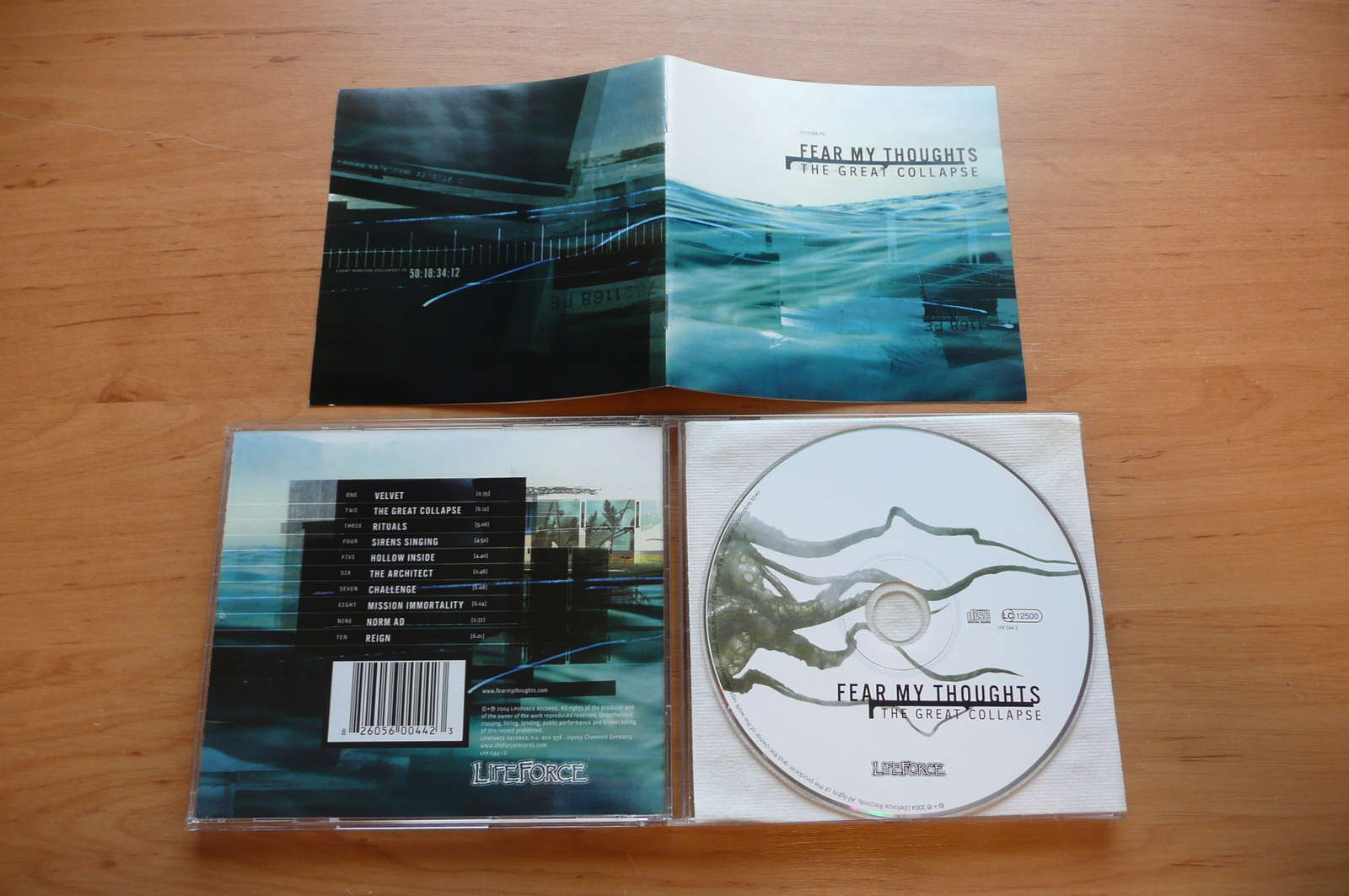 CD FEAR MY THOUGHTS - THE GREAT COLLAPSE / LIFEFORCE RECORDS