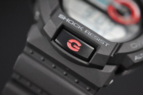 Pre-owned Casio G-shock Gdf-100-1a Black Sport Men's Watch Twin Sensor