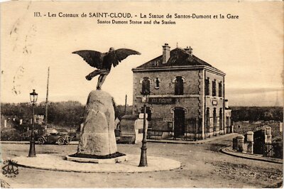 CPA Saint-Cloud La Statue de Santos-Dumont FRANCE (1307376)