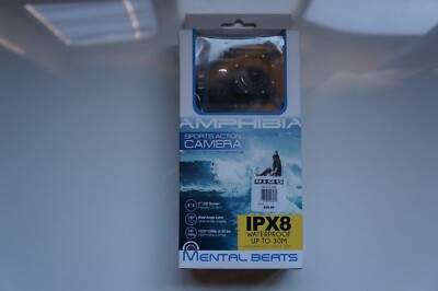 Amphibia Mental Beats 1080P Sports Action Camera, Waterproof up to 30M