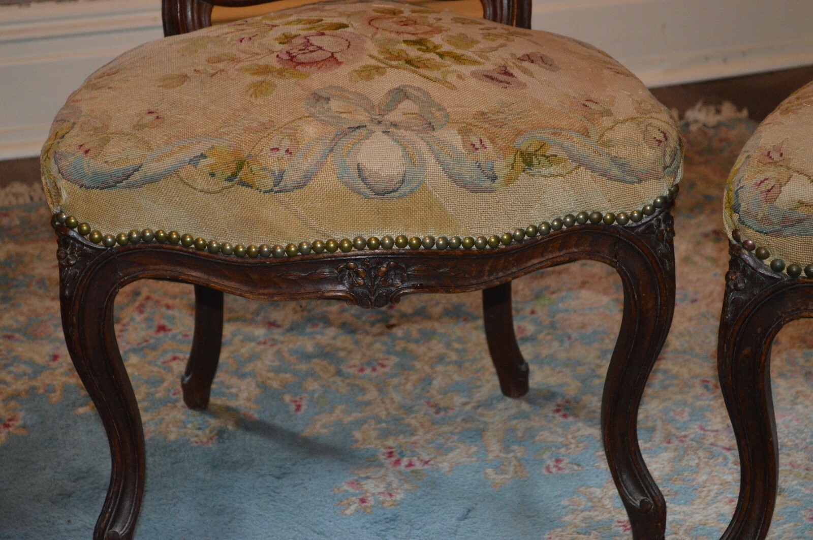 Period Louis XV (pair) Fauteulin Chairs C 1750
