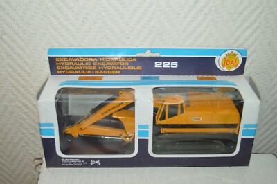EXCAVATRICE HYDRAULIQUE CAT 225 CATERPILLAR JOAL DIE CAST 1/70 NEUF BOITE 1980