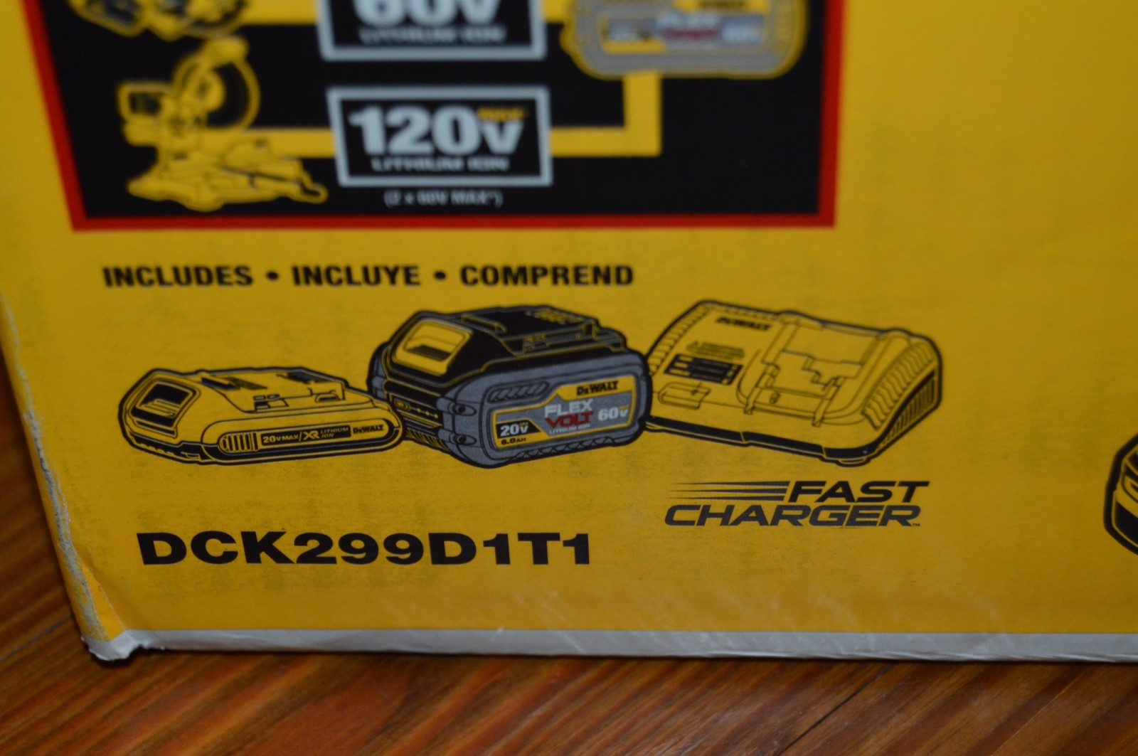 New 2018 Dewalt Dck299d1t1 FLEX-VOLT 60V Cordless Brushless Combo Tool Kit