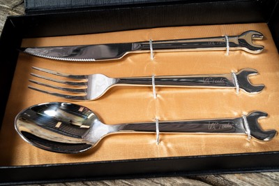 KS Tools Besteck Set 3-tlg Maulschlüssel Schraubenschlüssel Optik Geschenk KFZ