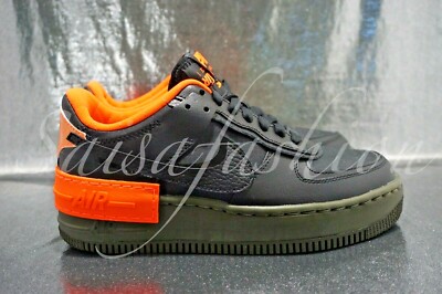 WMNS NIKE AIR FORCE 1 AF1 SHADOW SE BLACK HYPER CRIMSON CQ3317-001 Sz 6