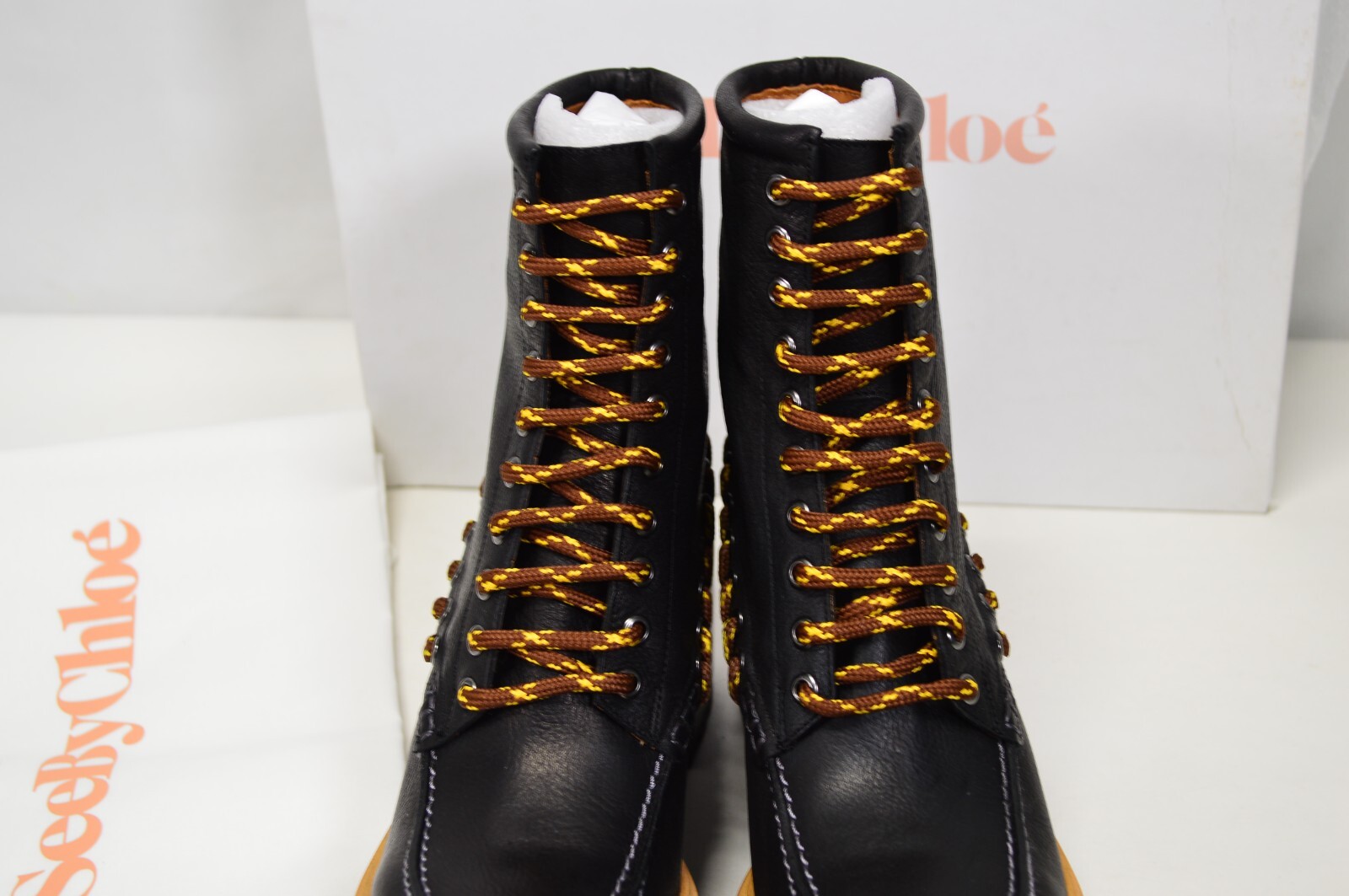 Pre-owned See By Chloé See By Chloe Mahala Bootie Black Calf Leather Eu 39 Us 9