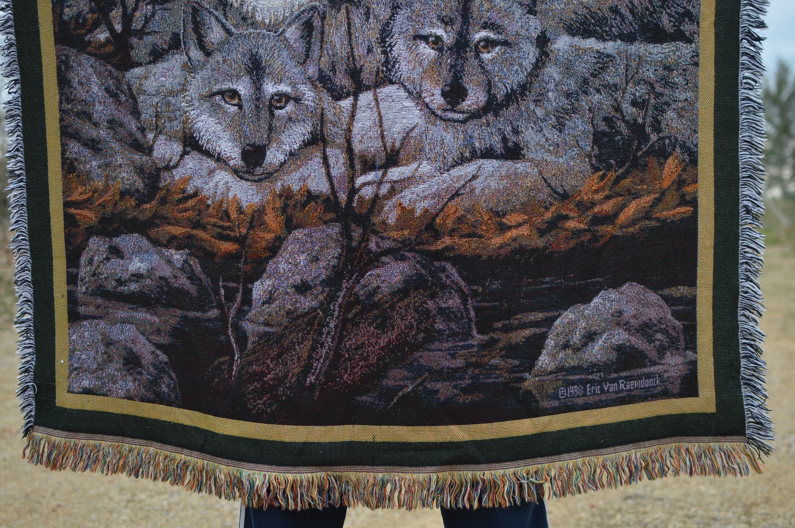 American Weavers Wolf Throw ERIC VAN RAEMDONCK 1998