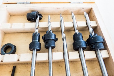 5 pc Countersink Drill Bit Set  with Wood Case
