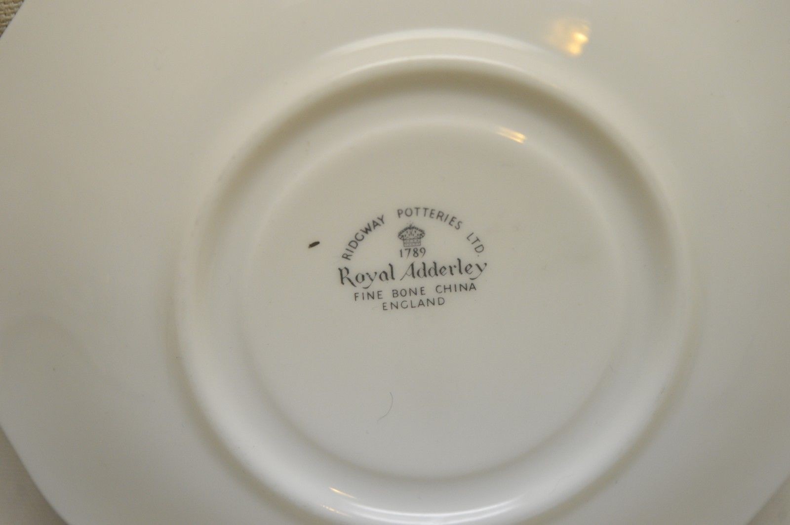 Vintage Royal Adderley Bone China Tea Cup and Saucer Set Flowers + Gold Trim